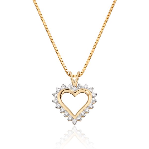 Anheng hjerte 0.26ct W SI x 20