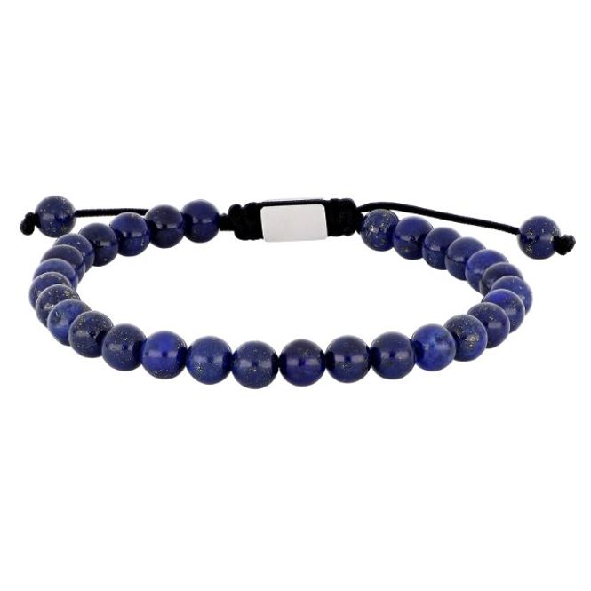 Hovedbilde 6mm stenarmbånd med lapis