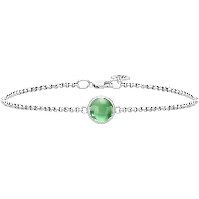 Hovedbilde Primini Armbånd Rhodium & Grønn