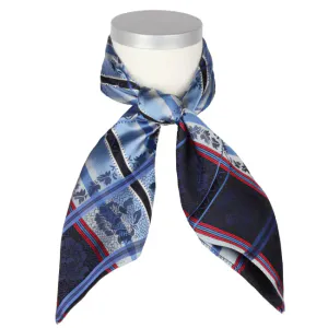 Hovedbilde Eufemia silkeskjerf - R&oslash;d & Bl&aring; 