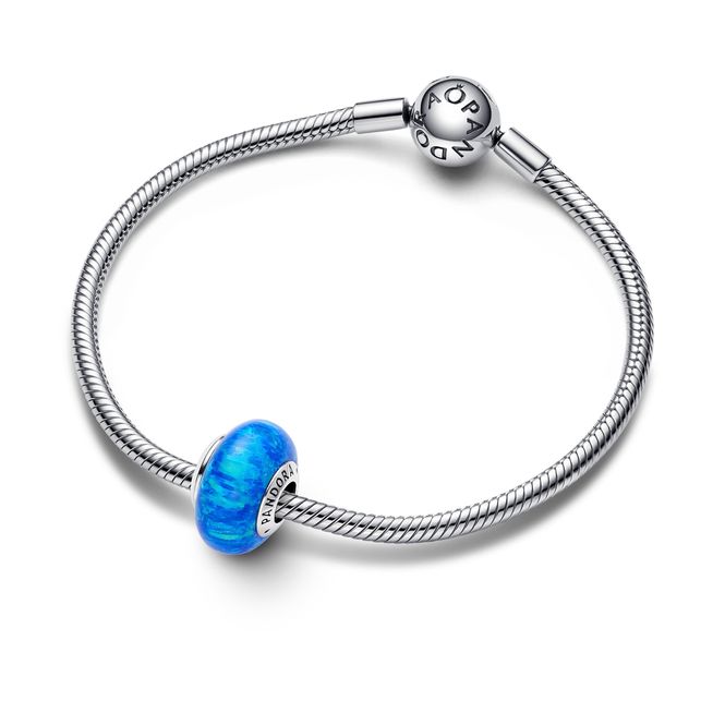 Hovedbilde Charm With Deep Blue Lab-created Opal