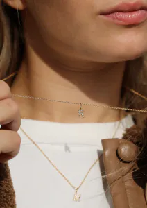 Hovedbilde My E Diamant Anheng - 18kt Gult Gull