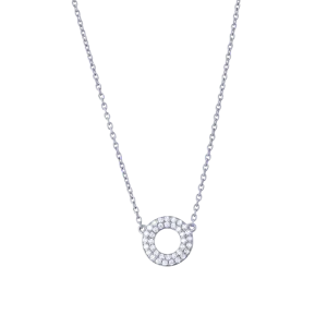 Hovedbilde Matin&eacute; Necklace silver w. cubic zirconia