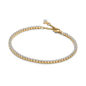 Hovedbilde Sparkling Tennis Bracelet 14k Gold-plated 