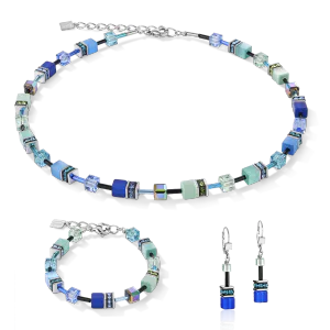 Hovedbilde Iconic halssmykke, s&oslash;lv og bl&aring;gr&oslash;nn